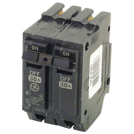 GE INDUSTRIAL SOLUTIONS Circuit Breaker, THQL Series 30A, 2 Pole, 120/240V AC THQL2130